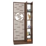 进门入户屏风隔断柜装饰客厅遮挡置物架实木新中式玄关中国风平风