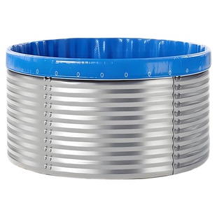 高密度养殖池镀锌板帆布鱼池加厚户外圆形刀刮布新型大容量蓄水池