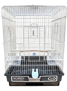 hokapet新品小鸟笼不锈钢鹦鹉笼