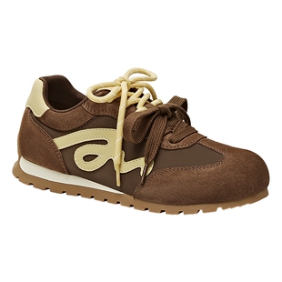 天美意双鞋带内增高复古软底阿甘德训鞋运动鞋女休闲鞋2026春新款