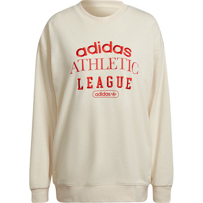 Adidas/阿迪达斯正品三叶草女子时尚潮流宽松圆领卫衣HL0048