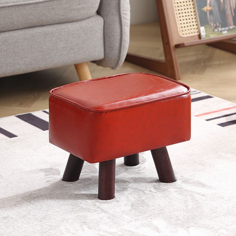 木质家用小凳子软包矮凳方凳换鞋小户型凳实木凳客厅休闲凳沙发