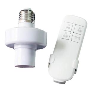 特价促销一路定时遥控灯头灯座开关 220v 315M 射频穿墙配7号电池