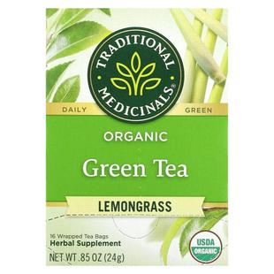 Traditional Medicinals,含烤米的有机绿茶，抹茶味，16 个独立茶