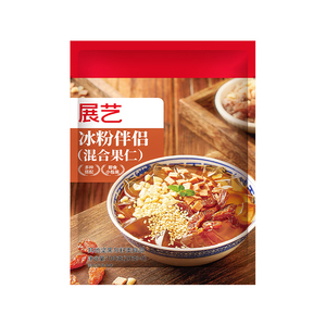 展艺冰粉伴侣配料小包装混合坚果花生碎网红白凉粉红糖材料商专用