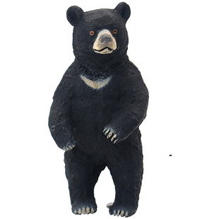 仿真野生动物黑熊棕熊模型北极熊玩具塑胶实心儿童益智认知礼物
