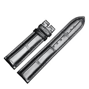 进口A级美洲双面鳄鱼皮表带真皮男适配浪琴积家万国欧米茄手表带