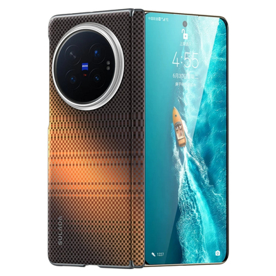 适用vivoxfold6手机壳vivo xfold6新款凯夫拉纹理折叠屏磁吸保护套xfold6男女超薄高级感商务硬壳磨砂x6后盖