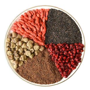 枸杞子菟丝子覆盆子五味子车前子中药材五味子菟丝子茶五子衍宗茶