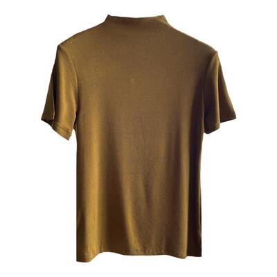 欧货批发半高领宽松短袖t