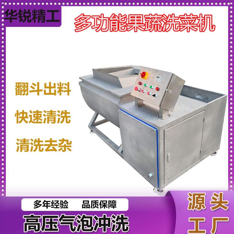 全自动解冻涡流清洗机排骨清洗机海产品虾米万能清洗机自动翻转筐