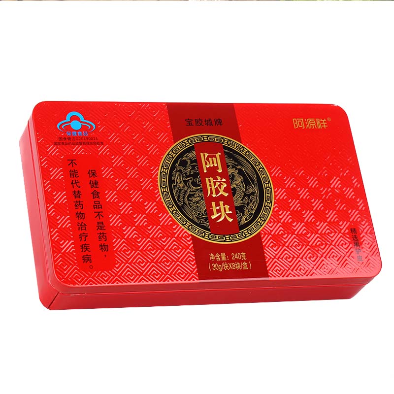 山东东阿纯阿胶块驴皮阿胶片粉正品510g熬阿胶糕固元膏原材料原块