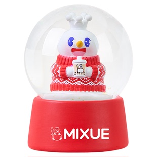 蜜雪冰城雪王水晶球家居摆件节日礼物闺蜜女生周边儿童年货送礼