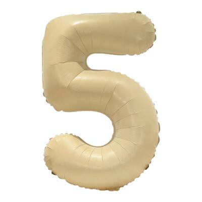 网红ins风焦糖奶油色数字气球