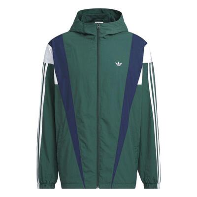 阿迪达斯三叶草宽松连帽夹克