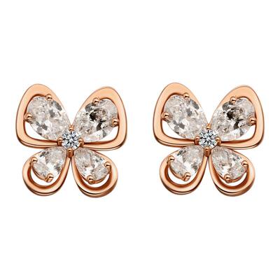 Flourishan白蝶飛翔耳钉k金耳环