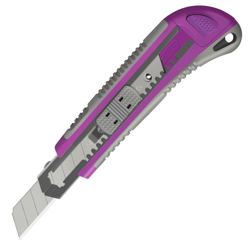 拓伏锐美工刀大号工业级壁纸刀裁纸刀自动刀匣式割刀带5片18m刀片