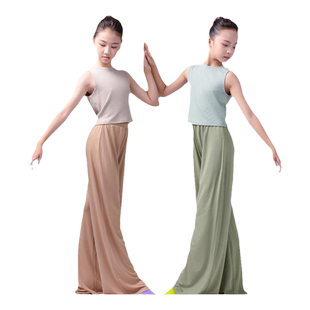 柏屋儿童现代舞背心无袖运动形体练功服上衣女童舞蹈服123211054