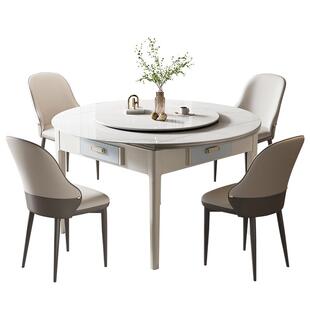 睿腾实木麻将机全自动家用餐桌两用多功能四口机低音过山车麻将桌