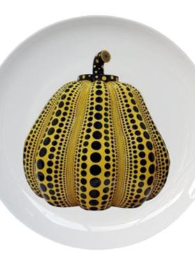 草间弥生波点南瓜挂盘样板房摆件