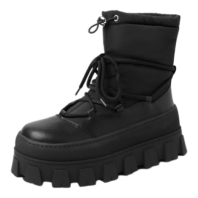 厚底短筒单靴女精致机车短靴