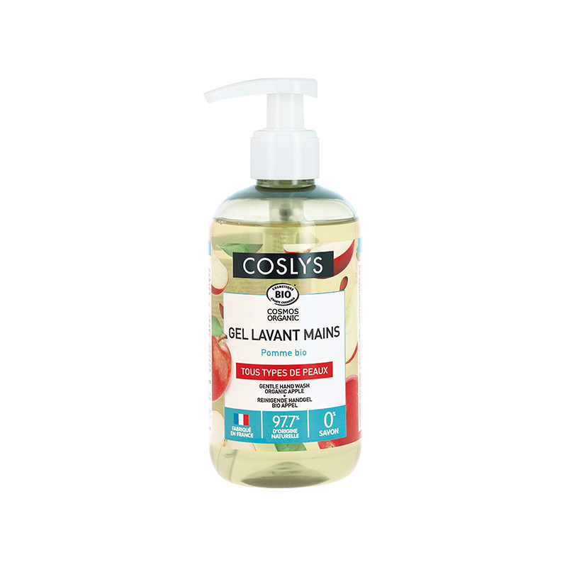 COSLYS苹果洗手液 法国进口温和清洁有机全家可用低泡呵护感300mL
