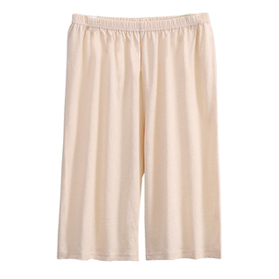 宽松五分针织纯棉安全裤薄女防透夏打底衬裤