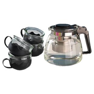 茶壶5件套   璃耐热耐高温家用过滤茶壶沏茶杯大容量冲茶器