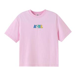 【商场同款】安奈儿童装男童女童圆领短袖T恤夏新款AM511519