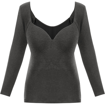 EMMAROSE秋衣德绒简约女