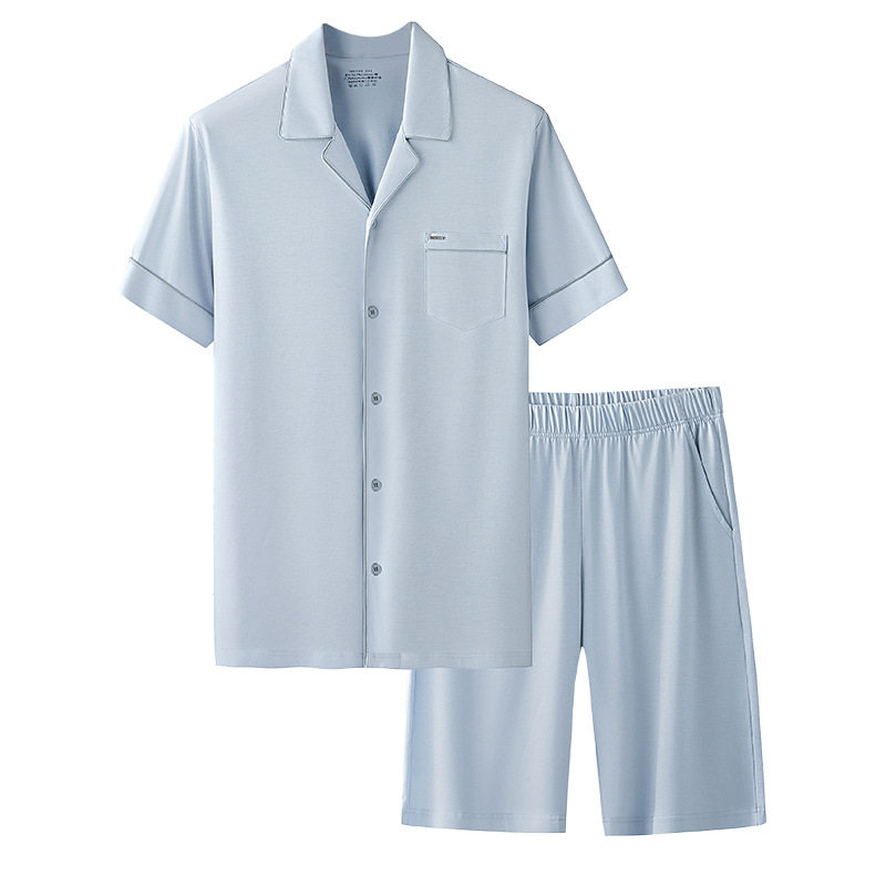 冰感丝光棉家居服抗皱除臭男女