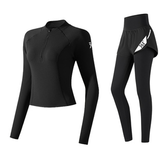 361跑步套装女2026年冬季运动服健身服加绒训练服户外专业晨跑服