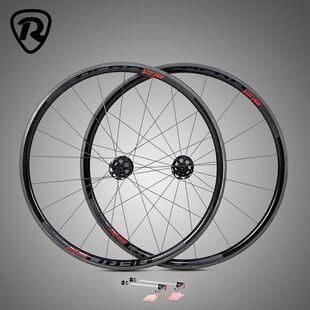 跨境货源公路车轮组四培林30刀碳纤圈700C卡式自行车轮毂
