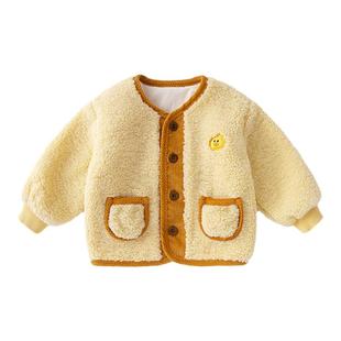 【特价清仓】嘟嘟家宝宝颗粒绒外套冬季男童上衣冬装女童儿童童装