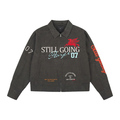 1807飞马系列刺绣夹克外套