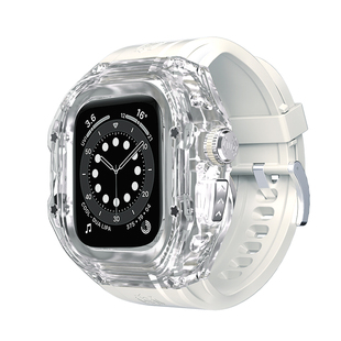 透明改装手表壳适用于AppleWatch苹果手表49款改装机械表壳iWatch保护套iWatch壳手表带WatchUltra2一体表壳