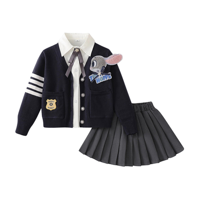 DSCG女童JK学院风套装秋冬加绒
