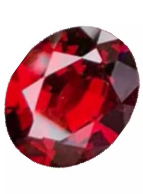 天然鸽血红宝石铁铝石榴石刻面