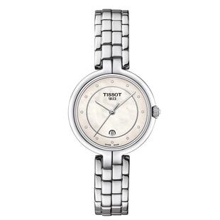 【情人节礼物】Tissot 天梭镶钻女表弗拉明戈系列石英钢带手表
