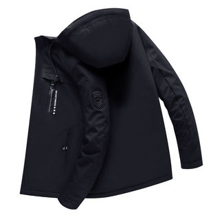 男士休闲外套2026春秋新款薄款夹克工装宽松防风百搭飞行员冲锋衣