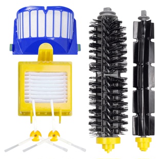 适用irobot配件扫地机器人567边刷滚刷滤网扫地机roomba电池耗材