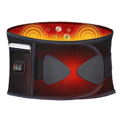 电加热护腰带充电热敷腰部按摩器