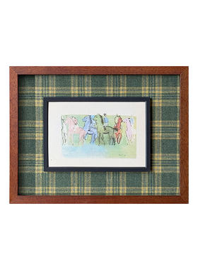 【horse】小马水彩插画英伦中古小众高级装饰画客厅背景餐厅挂画