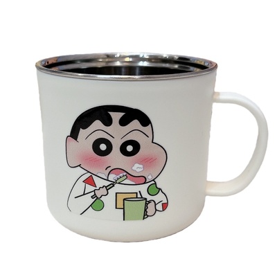 可爱漱口杯304不锈钢洗漱杯儿童宝宝学生高颜值刷牙杯子男孩女孩