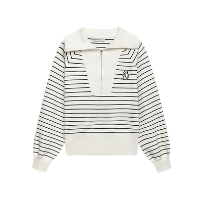 【迪士尼唐老鸭联名】播条纹针织衫女商场同款薄款毛衣BDR1SD0428