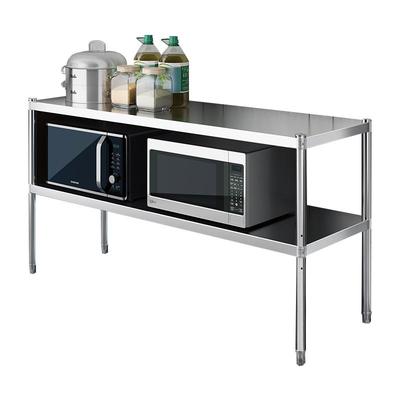 双层304不锈钢厨房置物架