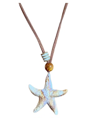 美拉德长款海星吊坠项链