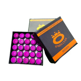 O'min奥秘皮头10/11mm英式斯诺克球杆枪头美式黑八杆头双色皮头