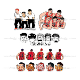 灌篮高手湘北汽车贴纸樱木宫城三井寿赤木流川枫贴画防水卡通拉花