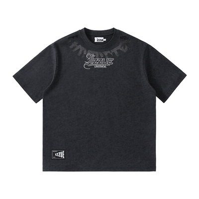 i.tizzue设计感短袖男潮牌夏季